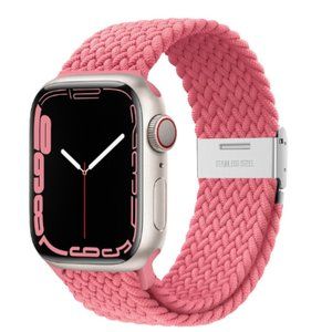 NEW Adjustable PINK Braided Solo Loop For Apple Watch